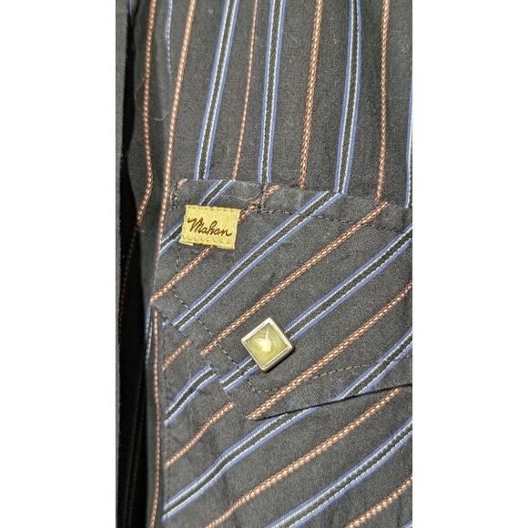 Vintage Larry Mahon Cowboy Collection Black Stripe Western Shirt Mens Sz XL - Picture 6 of 8